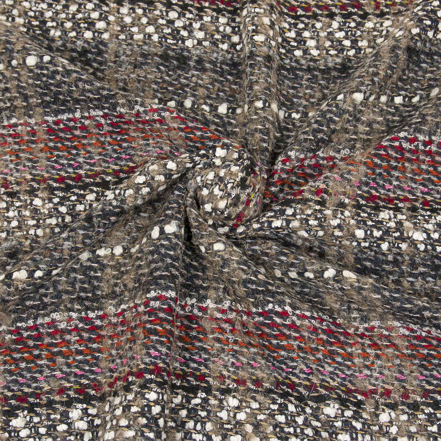 Tessuti Online Tosca Wool Italian Chanel Style Tweed Fabric By The Meter Tosca Italian Fabrics Denim