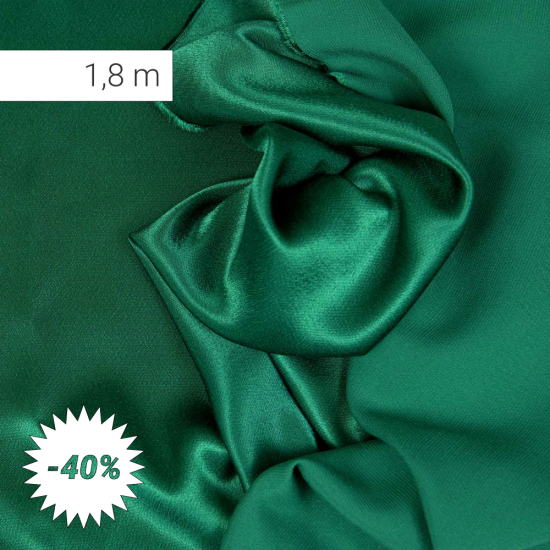 Cady Kelly Verde Pino - Doppio Crêpe Cady ECOVERO™ (SCAMPOLO 1,8 M)