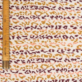 Pure Silk Crêpe de Chine - Animal Stripes