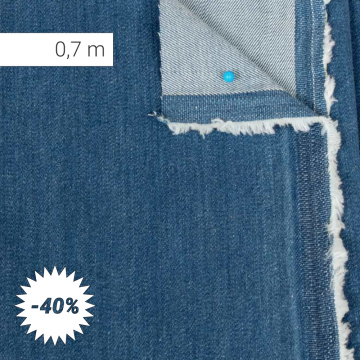 Thurston - Denim Elasticizzato Lavato (SCAMPOLO 0,7 M)